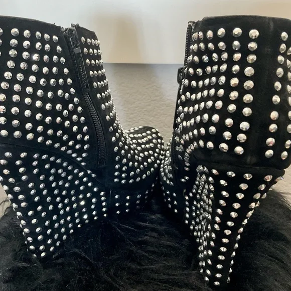 SHIEKH STUDDED WEDGE SHOES - Picture 2 of 8
